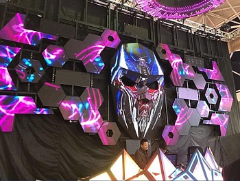LED 3D video decoration for hall, club
