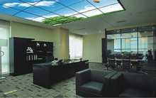 LED sky panel light in office